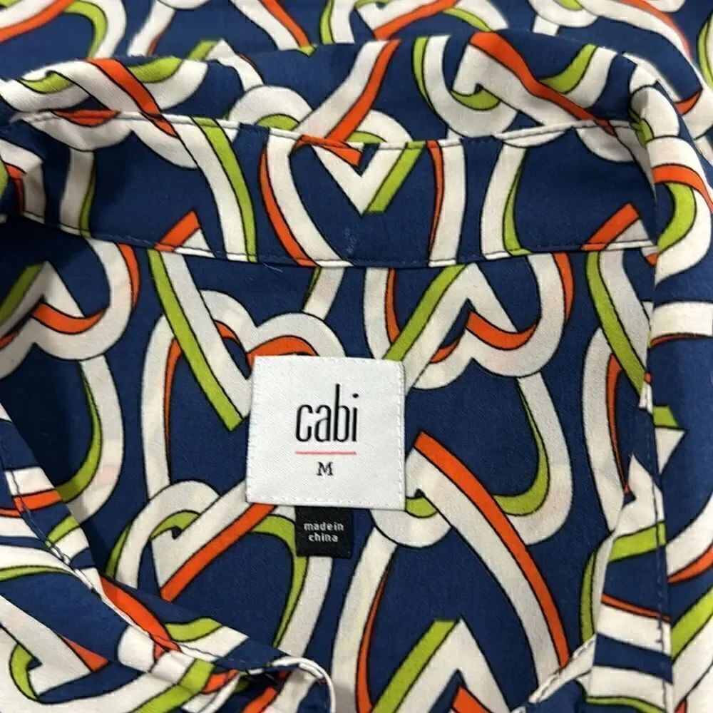 Cabi HEART PRINT MULTICOLOR  MIDI DRESS SIZE M - Picture 10 of 13